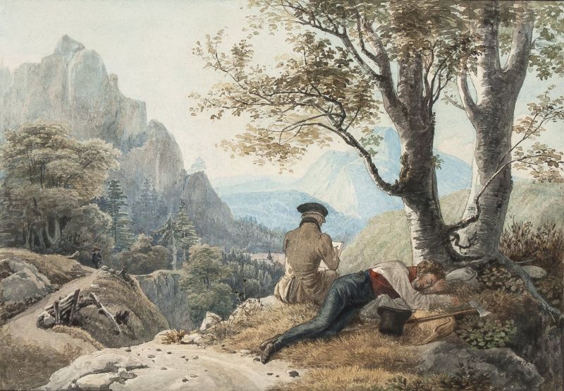 Lass Dich von der Natur anwehen...Landschaftszeichnung der Romantik und Gegenwart