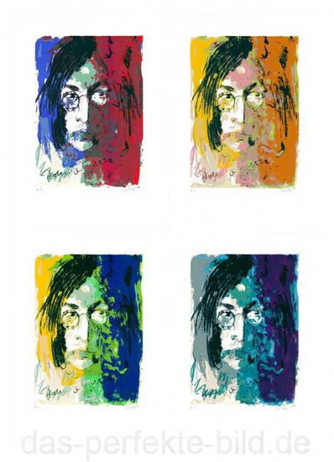 Tribute To John Lennon (Mappenwerk mit 4 Siebdruck