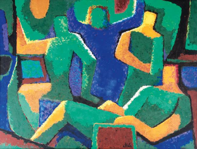 Blaue und Grüne Figuren II