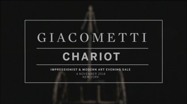 Giacometti "Chariot" Skulptur erzielt 101 Millionen Dollar