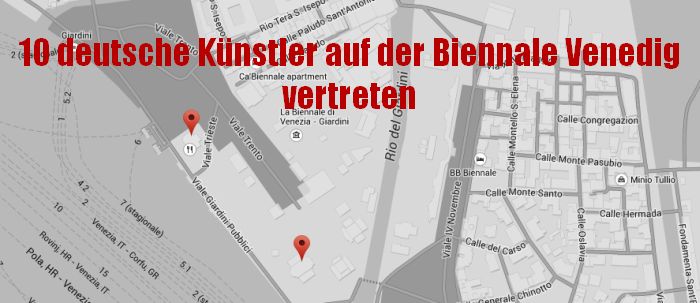 Die 10 deutschen Künstler der Biennale Ausstellung 2015 in Venedig