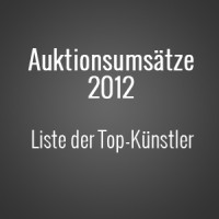 Die Top Künstler 2012 nach Auktionsumsützen